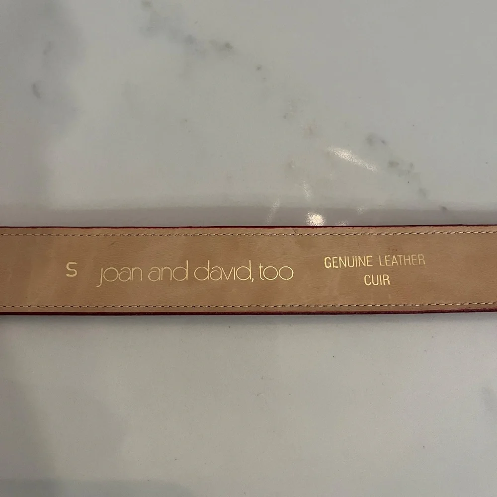 Red Patent Leather Belt with Gold Buckle - Women Accessories